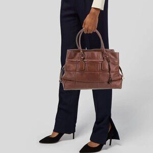 Tod's D-Bag Cognac Leather Shoulder Top Handle Bag